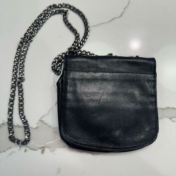 Leather crossbody black purse - Picture 2 of 6